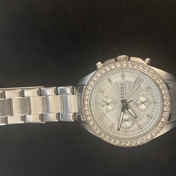 Fossil chrome watch - Picture 1 of 1